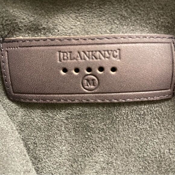 BLANKNYC Faux Suede Drape Front Jacket - Size Medium - Picture 5 of 7